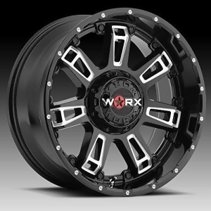 Worx 808Bm Beast Ii Matte Black Wheel 18x9 /8x6.5mm 12 mm offset - All