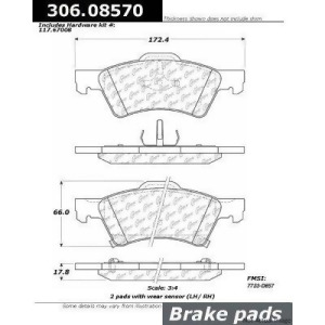 Centric Parts Disc Brake Pad 306.08570 - All