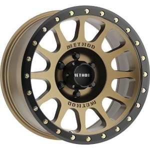 Method Race Wheels Nv Bronze/Black Street Loc Wheel with Zinc Plated Accent Bolts 178.5''/55.0 0mm Offset - All