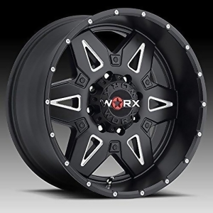 Worx 807Bm Ledge Matte Black Wheel 20x9 /8x6.5mm 1 mm offset - All