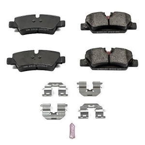 Power Stop 17-1800 Z17 Evolution Plus Clean Ride Ceramic Brake Pad with Premium Hardware Kit Included - All