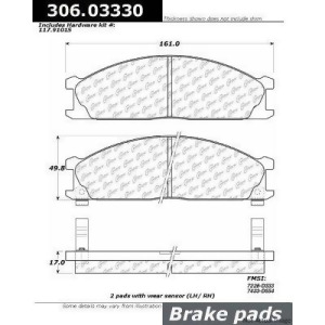 Stoptech 306.03330 Brake Pad - All
