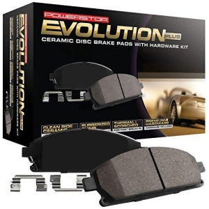 Power Stop 17-1841 Rear Z17 Evolution Clean Ride Ceramic Brake Pad with Hardware 1 Pack - All