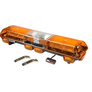 Wolo 7500-A Fits 2 Strobe Roof Mount Light Bar Amber Lens - All