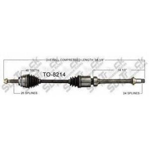 Cv Axle Shaft-New Front Right SurTrack To-8214 fits 07-09 Camry - All