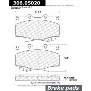 Stoptech 306.05020 Brake Pad - All