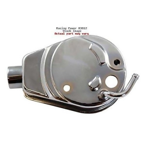 Racing Power Co. R3812 Racing Power Co-packaged Power Steering Pump Reservoir Only Chrome - All