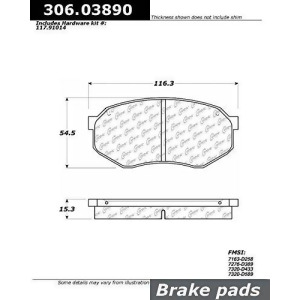 Centric Parts Disc Brake Pad 306.03890 - All