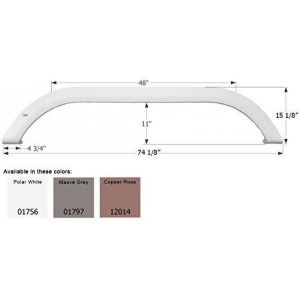 Icon Carriage Tandem Fender Skirt Fs1756 Copper Rose Metallic - All