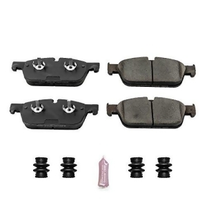 Power Stop 17-1636A Front Z17 Evolution Clean Ride Ceramic Brake Pad with Hardware 1 Pack - All