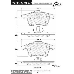 Centric Parts 100.10030 Oem Brake Pads - All