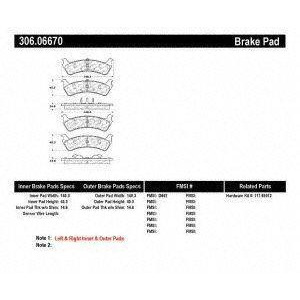 Stoptech 306.06670 Brake Pad - All