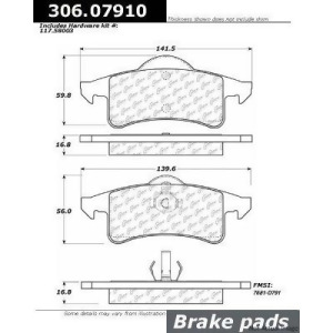 Centric Parts Disc Brake Pad 306.07910 - All