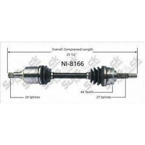 Cv Axle Shaft-New Front Left SurTrack Ni-8166 fits 02-06 - All