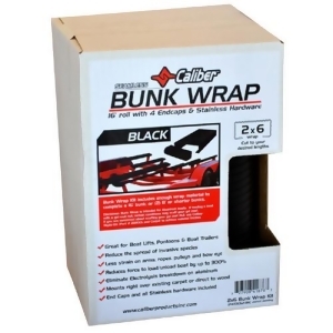 Bunkwrap Kit Black 16'X2x6 W/ End Caps - All