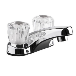 Rv Lavatory Faucet W/crystal Acrylic Knobs Chrome Polished - All