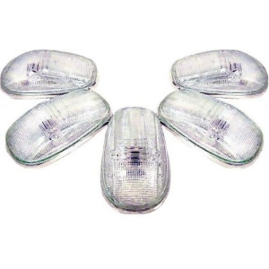 Recon 264145Cl Clear Cab Roof Lights 1999-2002 Dodge Truck 5-Piece Set - All