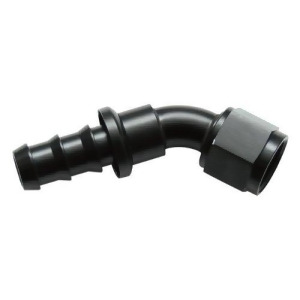 Vibrant 45 Degree Push-On An Hose End Fitting 4 An Black - All