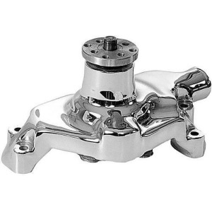 Tuff Stuff 1394Nb 5/8 Polished Aluminum Short Water Pump For Small Block Chevy - All