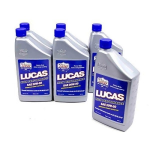 Lucas Oil 10252-6 20W-50 Plus Oil 6X1 Qt - All