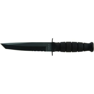 Short Ka-Bar Tanto-Black-Clampack Short Fighting/Utility Knife - All