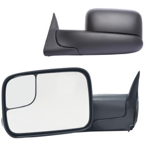 Fit System 60177-78C Dodge Ram Driver/Passenger Side Replacement Manual Foldaway Towing Mirror Set with Dual Glass - All