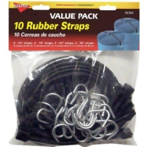Keeper 6360 Epdm Rubber Strap Multi-Pack 10 Pieces - All