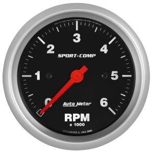 Autometer 3996 Sport-Comp In-Dash Electric Tachometer - All