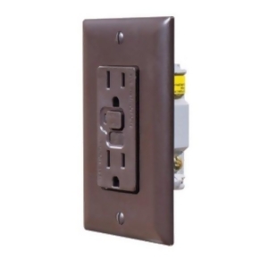 Rv Designer Collection S805 Brown Dual Gfci Outlet - All