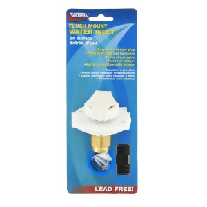 Valterra A01-0171Lfvp White 2-3/4 Lead-Free Metal Water Inlet - All
