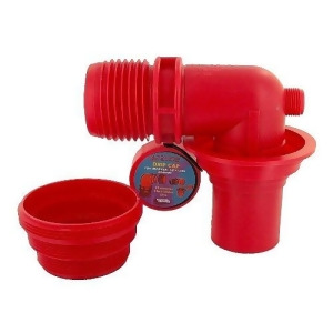 Valterra F02-3305Vp Ez Coupler Red 90 Sewer Adapter And Thread Attachment - All