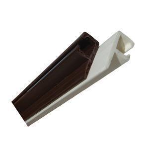 Jr Products 80311 Type-C Brown 96 Ceiling Mounted Internal Slide Track - All