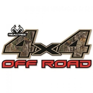 4X4 Off Road Contour Cut Decal In Realtree Xtra Camo Size 625In X 1325In - All