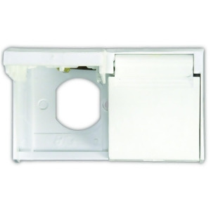 Jr Products 47505 Polar White Duplex Weatherproof Outlet Cover - All