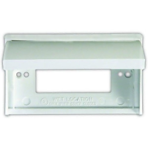 Jr Products 47515 Polar White Gfci Weatherproof Outlet Cover - All