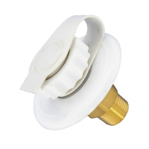 Valterra A01-0170Lf White 2-3/4 Mpt Lead-Free Flush Mount Water Inlet - All