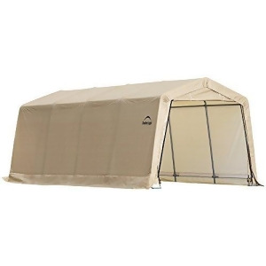 10X20 Auto Shelter 1-3/8In 5-Rib Peak Style Frame Sandstone Cover - All