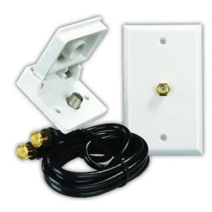 Jr Products 47815 White Cable Tv Installation Kit - All