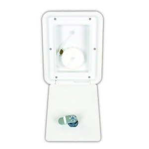 Jr Products A6112-a Polar White Key Lock Gravity Water Hatch - All