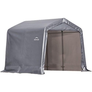 12 12 8 Peak Style Storage Shed 1-3/8In Frame Grey Cover - All