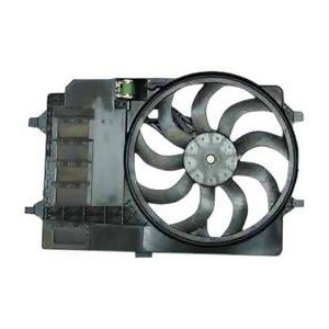 Dual Radiator and Condenser Fan Assembly Tyc 621080 fits 03-08 Mini Cooper - All