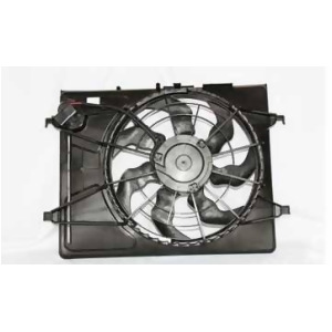 Dual Radiator and Condenser Fan Assembly Tyc 621710 fits 07-10 Elantra - All