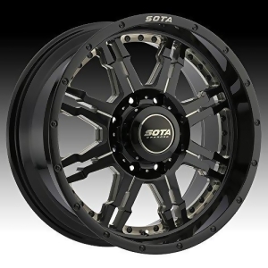 Jato 20x9 8x6.5 0mm Ghost Metal Black Milled Smoked Clear - All