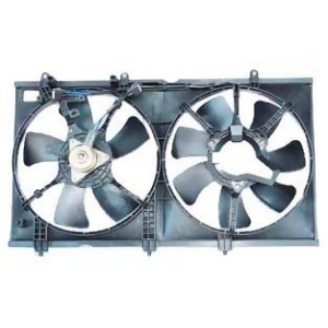 Dual Radiator and Condenser Fan Assembly Tyc 620930 fits 03-07 Mitsubishi Lancer - All