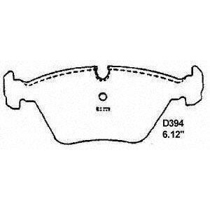 Disc Brake Pad-ThermoQuiet Front Wagner Pd394 - All