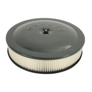 Moroso 65915 Gray/Black 14 Low-Profile Fiber Design Air Cleaner - All