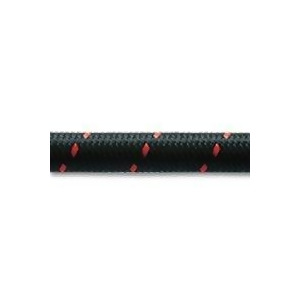 Vibrant Two-Tone Nylon Flex Hose w/ Red Braid 6 An 0.34 Id 2 ft. - All