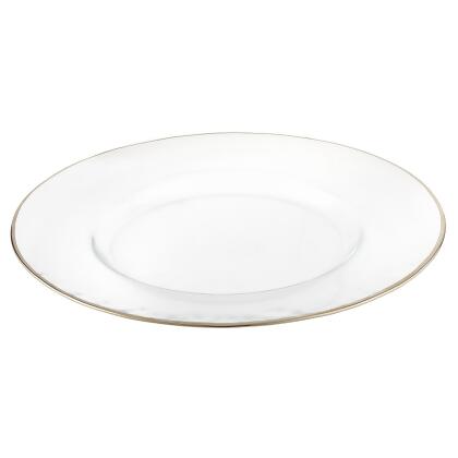 Elegance Set of 4 Silver Rim Chargers 13