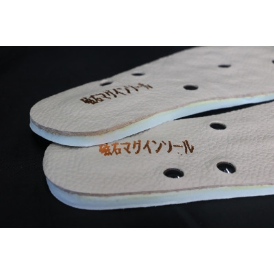 【專利品】牛皮磁石健康鞋墊 促進血液循環 (中氣墊) 
