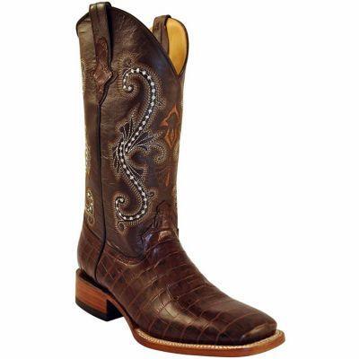 alligator print cowboy boots